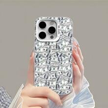 Tema del dinero verde y blanco de Benjamin Franklinfunda de teléfono Fundas compatibles con ,Apple,VIVO,OPPO,,, y Honor.Fabricadas en silicona TPU,ofrecen protección contra golpes y caídas.regalos para mamá - Blanco - Ver 4
