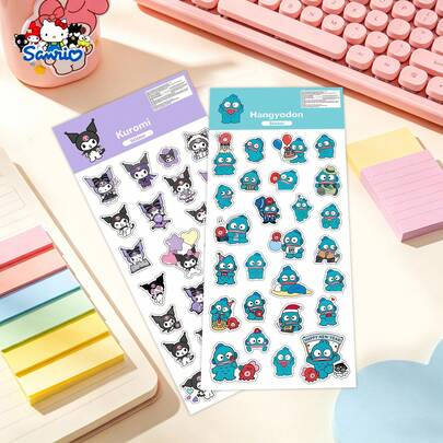  1 Hình dán Kuromi và Hangyodon dễ thương - Hình dán nhân vật Sanrio sống động và đáng yêu, độ phân giải cao và chống phai màu, lý tưởng để trang trí sổ kế hoạch, bình nước, hành lý và máy tính xách tay. Một món đồ nhỏ xinh xắn dành cho các bé gái và trẻ em.