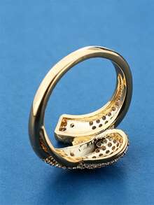 1pc Niche Personalized Wrapped Criss-Cross Ring, Suitable For Daily, Dating, And Commuting Wear - ring - View 4