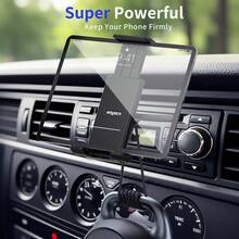 xnyocn [Smartphones, Eye-Level Viewing] Upgraded CD Player Tablet Holder | Eye-Level Car Mount, Compatible With IPad & All Phones, No Blocking Air Vent - Black - View 6