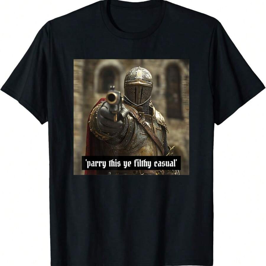Parry This You Filthy Casual Gamer Meme T-Shirt - Black - View 1