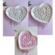 Iridescent Acrylic Flower 15mm Ref.28 (60 Units) - Ref. 338 Rosa - Ver 2