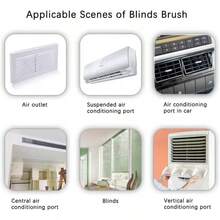 Bộ 1/3 bàn chải vệ sinh rèm cửa bằng sợi microfiber, dễ dàng làm sạch rèm cửa, lỗ thông gió và lưới chắn. - chải - Xem 8