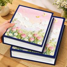 1pc 6-Inch High Capacity Photo Album, Holds 200 Horizontal Photos, Suitable For Wedding, Family, Anniversary, Youth, Vacation, Valentine's Day, Memory Book Gift - 1PC - View 6