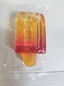 1pc Random Color Gradient Rainbow Popsicle Soft Fidget Toy, Super Soft TPR Material Stress Relief Ice Cream Squeeze Toy - Icy, Translucent, and Luminous Popsicles for Stress Relief and a Gentle Squeeze. - View 13