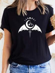 Women T-Shirts - Black - View 8
