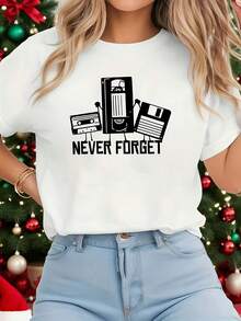 Camiseta de algodón% modelo 2026, tela de alta calidad y peso pesado, diseño de nicho moderno para el verano, camiseta básica sencilla y versátil para el día a día, efecto adelgazante, transpirable y cómoda, adecuada para todos, versátil con cuello redondo y manga corta. - Blanco - Ver 7
