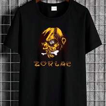 Printed T-Shirt For Men And Women - 黑色 - 查看 1