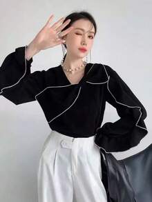 Women Blouses & Shirts - Black - View 2