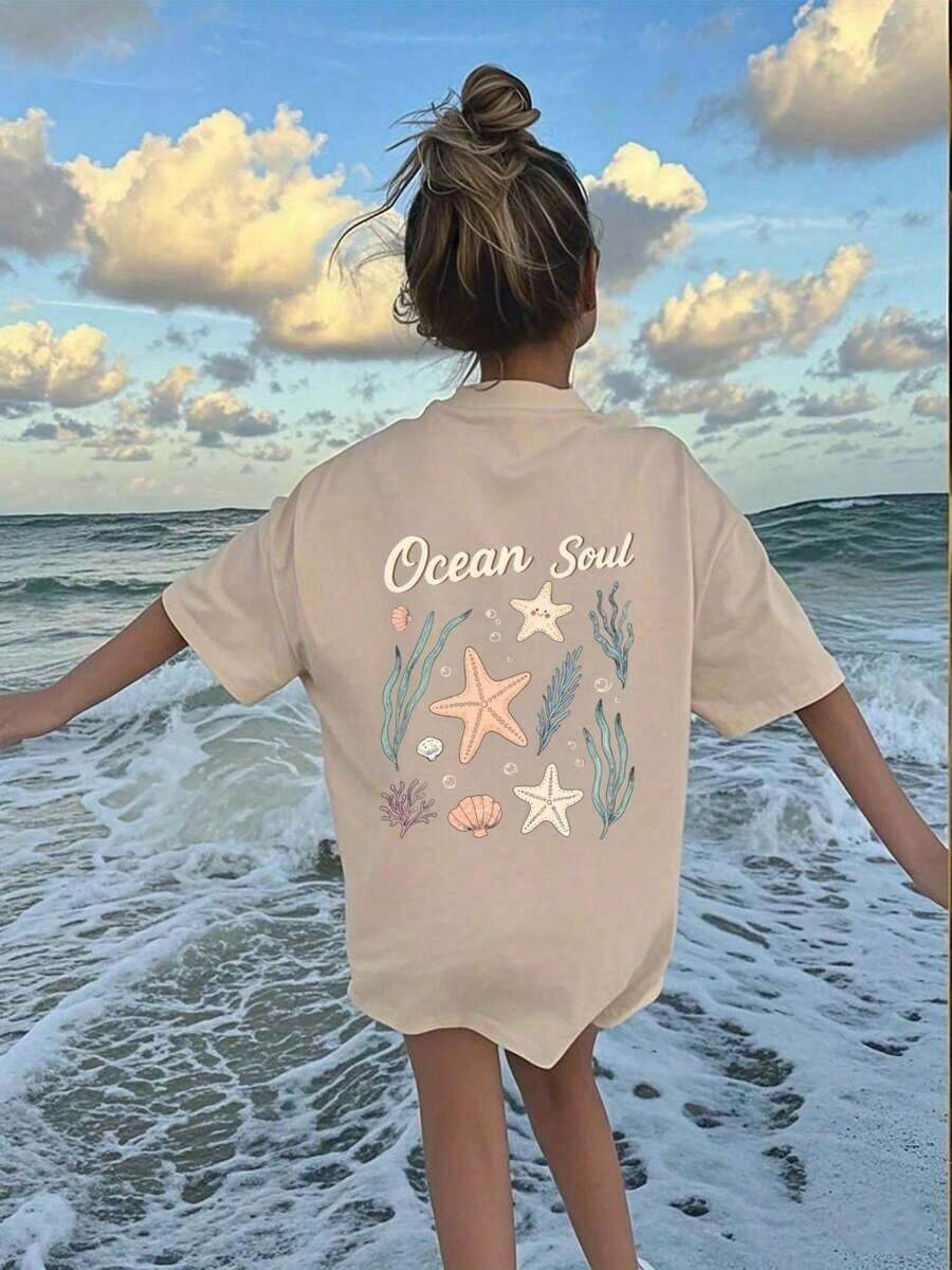 Under The RadarCamiseta de playa 100% oversize para mujer - Estampado náutico de estrellas de mar y conchas, con la inscripción "Ocean Soul" en la parte delantera y trasera, camiseta de manga corta transpirable para verano, ideal para atuendos con temática marina, vacaciones y uso casual (blanco). Camiseta de mujer Camiseta de mujer Primos Playa Camiseta oversize para mujer Camiseta de mujer Camiseta estampada para mujer Superior, Ropa, Camiseta de mujer Camiseta de mujer Camiseta de mujer Camiseta de mujer Camiseta de hombre Camiseta de mujer Camiseta estampada para hombre Camiseta oversize para mujer Camisa linda Blusas y camisas de mujer Tops de mujer Camiseta de mujer - Vintage Calle Estilo Unisexo Suelto Algodón Corto Manga Tripulación Cuello Blusas tipo camiseta para mujer, blusas-Vintage Street Style Unisex Loose Cotton Short Sleeve Crew Neck T-Shirt - Albaricoque - Ver 1