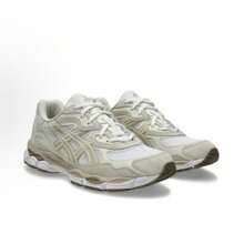 ASICS GEL-NYC Series 'White/Feather Grey' Comfortable Retro Durable Low-Top Casual Running Shoes, Unisex, Beige Brown - 1203A663-102 - Xem 4
