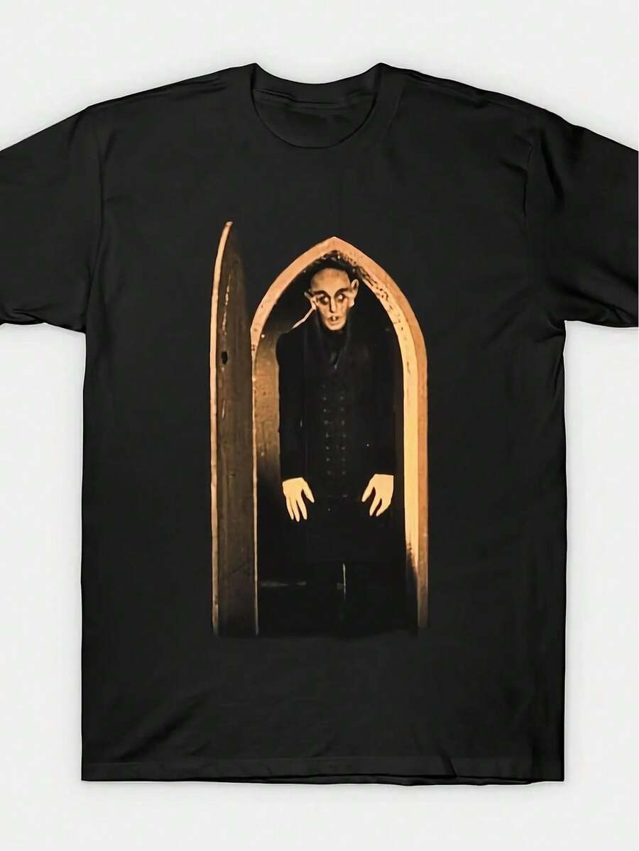 Camiseta Nosferatu, ropa, lavable a máquina, camisetas para hombre y mujer, regalos de Pascua para hombre y mujer, mamá y papá, amigos, tallas G a XXXL, negro - Negro - Ver 1