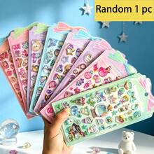 Beautiful 3D Gem Embossed Stickers, Crystal Magic Wands, Hearts, Bows, Flying Birds, Magical Girl Stickers, Lovely Animal 3D Jelly Stickers, Transparent Decorative Decals For Phone Cases. - Multicolor - View 18