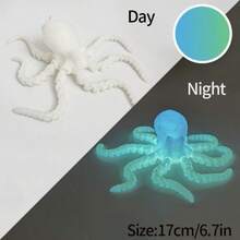 逼真3D打印可动章鱼摆件玩具，灵活关节的奇幻章鱼雕像，创意桌面摆件，适用于卧室、书房、客厅家居装饰，完美的情人节节日礼物和艺术装饰工艺品。 - A - 查看 17