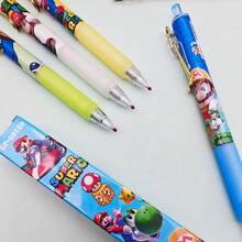 1 pieza Bolígrafo de gel retráctil con diseño de dibujos animados, de 0.5mm para uso diario de estudiantes, adecuado para volver a la escuela, regalo de cumpleaños - Multicolor - Ver 2