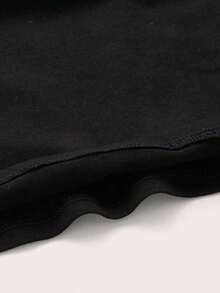 Vestido camisero de longitud completa ajustado con estampado de cerezas, adecuado para el verano - Negro - Ver 4