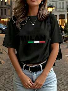 Women T-Shirts - Black - View 4