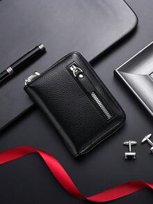 New Stylish Vintage Large Capacity Wallet, Multi-Function Zipper Coin Purse Card Holder For Men,Fathers Day Gifts - Multicolor - View 14