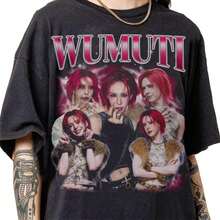 Camiseta Vintage Bootleg de los 90 Wumuti Xlov 2026 Limited, Camiseta Clásica de Streetwear Wumuti KpopMusic, Camiseta Estampada Wumuti Xlcool para Mujer - Negro - Ver 7