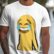 Camiseta informal de mujerCrying Laughing EmojiMeme T-Shirt, Unisex Universal Funny Face Graphic Tee For Men And Women, Viral Meme Casual Cotton Shirt,Camisetas para hombre, camisetas para niños, camisetas con estampado de gatos y perros, camisetas para uso diario, camisetas de apoyo a la Copa del Mundo, camisetas de la Copa del Mundo 2026, camisetas estampadas, ropa de Pascua, - Blanco - Ver 1