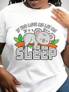 Si Me Amas, Déjame Dormir - Camiseta Divertida de Regalo con Koala, Disfraz para Amantes de los Animales, Camisetas con Koala Durmiendo, Adorable Regalo de Cumpleaños - Blanco - Ver 1