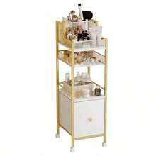 Organizador de maquillaje con cajones organizador de maquillaje grande para el cuidado de la piel organizador de maquillaje enrollable organizador de cosméticos vitrinas de cosméticos para esmalte 162745393569 - dorado - Ver 8