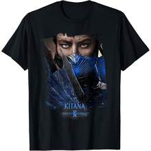 Mortal KombatD 2 Kitana Portrait T-Shirt - Black - View 1