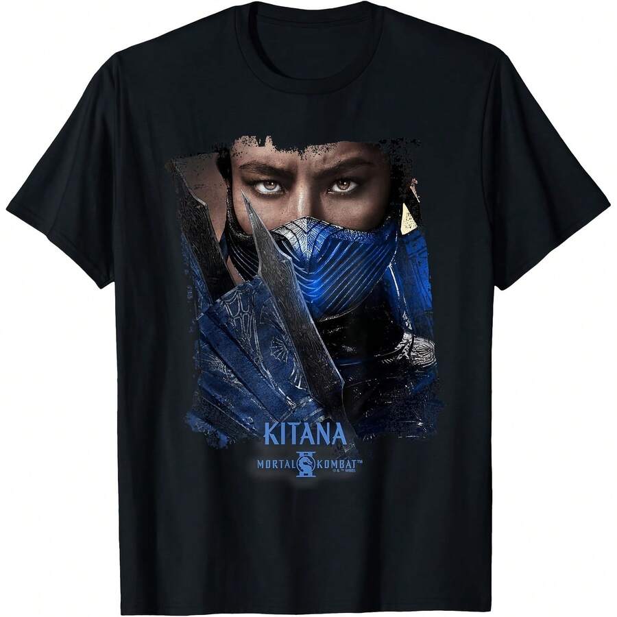 Mortal KombatD 2 Kitana Portrait T-Shirt - Black - View 1