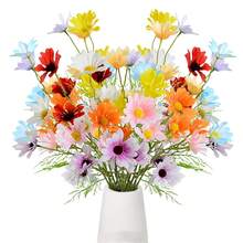 45pcs Mixed Color Mini Daisy Artificial Flowers, Suitable For Home Decor, Office, Room, Living Room, Party, Garden, Porch, Railing, Yard, Photography, Birthday Gift - Perfect For Mother's Day, Easter, St. Patrick's Day, Wedding Season Outdoor Floral Decoration In Spring And Summer - Multicolor - View 1