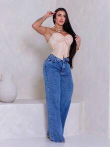Wide Leg - Medium Wash - View 6