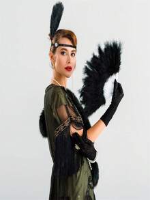 10pcs 15-35cm/6-14in Artificial Black Ostrich Feathers, Suitable For Crafts, Clothing Accessories, Feather Decoration, Centerpieces, DIY Projects, Christmas, Weddings, Masquerade Parties, Needlework And Handicrafts - 10 Ostrich Feathers, 15-35cm - View 9