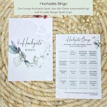 20pcs German Wedding Bingo Game, Fun And Entertaining Wedding Activity For Guests And Newlyweds - View 4