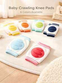 1 set Pelindung Lutut Bayi untuk Merangkak, Pelindung Lutut Anti Selip untuk Balita Saat Belajar Berjalan, Pelindung Lutut Bernapas & Anti Benturan untuk Bayi - MultiWarna - View 1