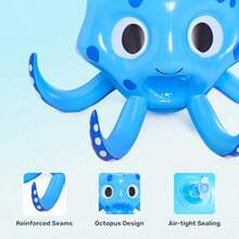 Sloosh - Juguetes de piscina, juego inflable 2 en 1, juego de flotador acuático, anillo de baloncesto de pulpo, juego de natación al aire última intervensión, juegos de piscina flotante para niños y - como en la imagen - Ver 2