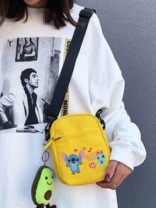 Túi đeo chéo bằng vải canvas màu vàng in hình Lilo & Stitch của Disney, nổi bật với hình ảnh Stitch và Scrump ngộ nghĩnh cùng các chi tiết trang trí vui nhộn. Được làm từ vải canvas bền, nhẹ với khóa kéo an toàn và dây đeo có thể điều chỉnh, chiếc túi nhỏ gọn nhưng rộng rãi này hoàn hảo cho các công việc hàng ngày, những buổi đi chơi thông thường hoặc du lịch, thêm một chút vui tươi và hoài niệm cho bất kỳ trang phục nào. - Nhiều kiểu dáng - Xem 5