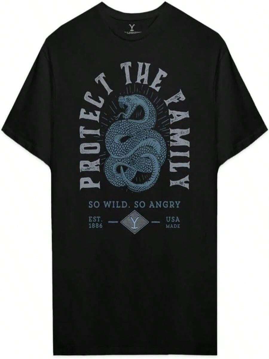 FAN ARMY Playera para Hombre Original  Modelo con Cuello Redondo 100% Algodón Color Negro Dise?o Family Talla - Negro - Ver 1