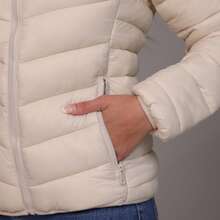 Women's Slim Fit Bobojaco Jacket With Removable Hood, Waterproof, Thermal, Sizes S To XL, Winter Jacket - Apricot - View 8