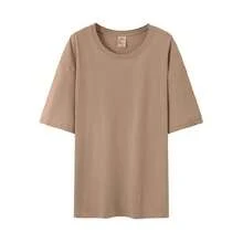 Women's Casual Printed T-Shirt, Short Sleeves, Round Neck, Spring/Summer Urban Fashion Unisex T-Shirt. WHZ8 - 卡其色 - View 12