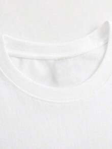 Vintage Summer T-Shirt With Strawberry Print For Women, 100% Pure Cotton T-Shirt With Strawberry Pattern, Women's Clothing Top Women's T-Shirts>Basic - 白色 - 查看 5