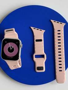 1件裝 男女童斜紋單扣動感活力舒適運動休閒手錶錶帶，適用 Apple 38/40/41/S10-11/42 42/44/45/S10-11/46/49 (49/45/44/42mm) 戶外可調節輕量柔軟替換錶帶，適合日常配戴，理想畢業禮物選擇 - 彩色 - 查看 27