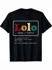 Camiseta nueva de edición limitada de Lolo "Defining Philippine Grandfather" -- moderna, de manga corta para hombre, Unisex - Negro - Ver 5
