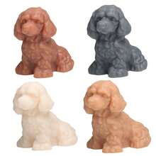 Adorable Curly Dog Silicone Mold 3D Cute Poodle Dog Silicone Mold DIY Stress Relief Mold, Desktop Decor Ornament For Home, Office & Study Room - A - View 10