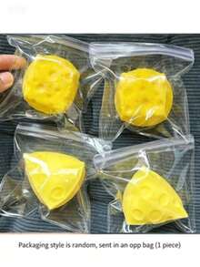 1个2026新款可爱奶酪挤压玩具，新颖柔软的奶酪挤压道具，适合作为圣诞节、派对小礼物 - 多色款色隨機 - 查看 10