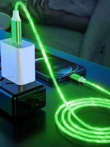 LED發光Type C快充數據線，1M/6.6FT/39.37in USB-A轉Type C，相容華為、小米、三星，通用旅行/居家/辦公室/車用數據線 - 彩色 - 查看 6