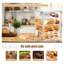 Transparent Plastic Bread Boxes, Large Acrylic Bread Box, Clear And Smooth - Transparent Color - View 5