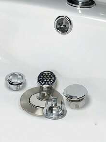 1 cái nắp đậy lỗ thoát nước tràn bằng nhựa ABS cho bồn rửa nhà bếp, phòng tắm, nắp trang trí lỗ thoát nước bồn rửa, vòng bịt lỗ thoát nước tràn tròn cho bồn rửa mặt - vòng tràn của bể nước - Xem 6