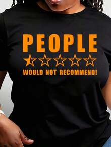 Camiseta Divertida con Calificación de Una Estrella, Camiseta de Humor para Adultos, Camiseta Sarcástica para Adultos, Camiseta con Gráficos Retro, Camisetas Estéticas para Mujeres - Negro - Ver 6