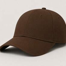 Plain Basic Adjustable Black And White Curved Brim Unisex Super Lightweight Baseball Cap For Men And Women - Rust Brown - View 2