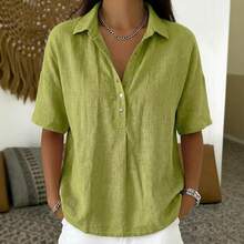 Women Blouses & Shirts - Yellow-green - View 3