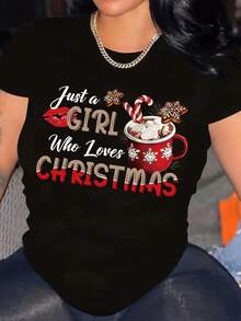 Camiseta de mujer para primavera y verano - Negro - Ver 2